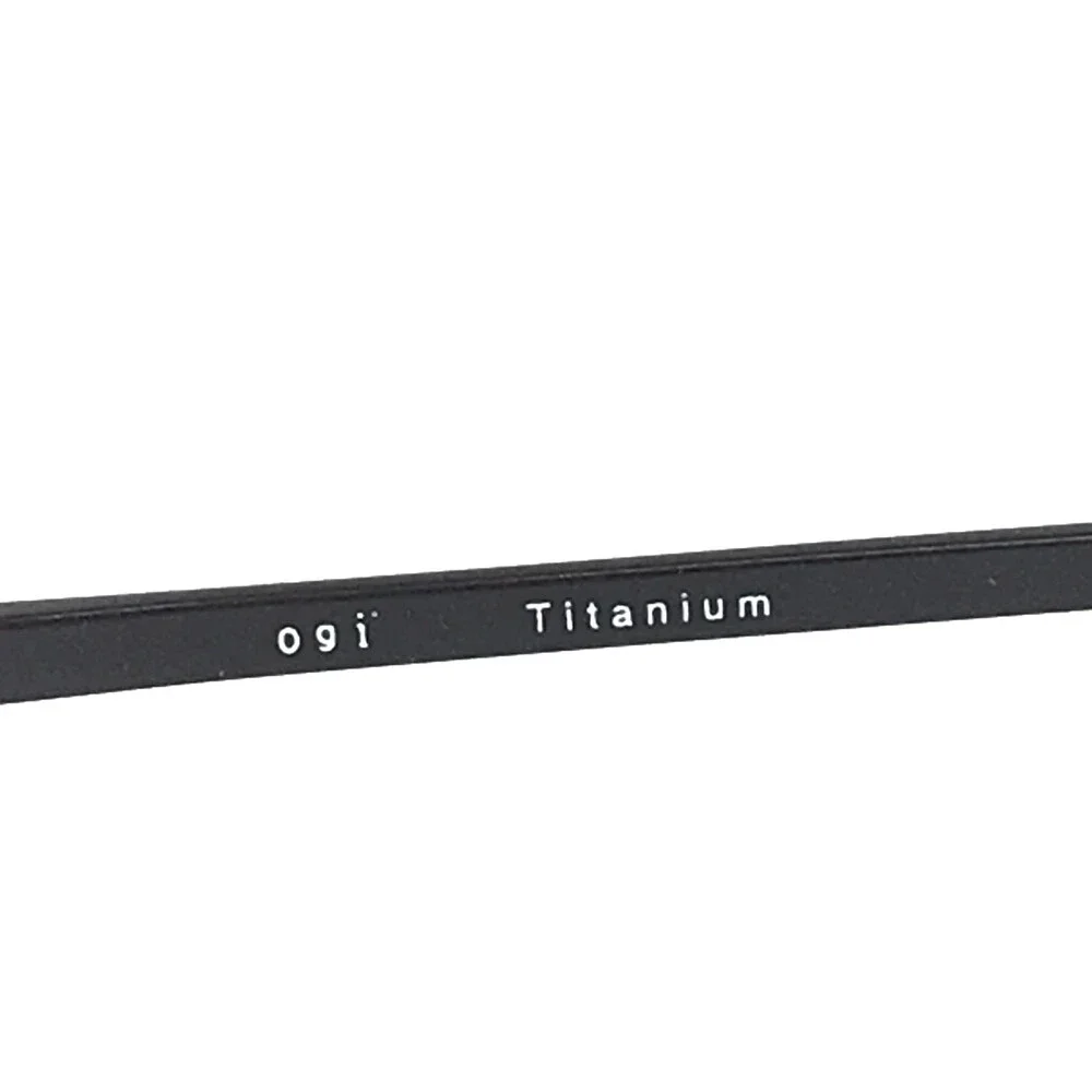 ogi Eyeglasses Frames 5002 COL. 73 Navy Blue Oval Full Rim Titanium 40-20-140